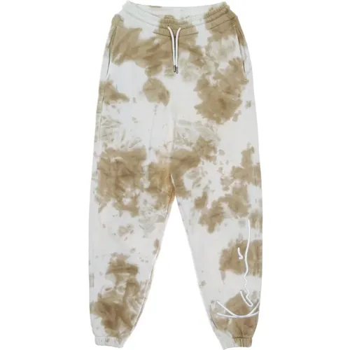 Tie Dye Sweatpants Weiß/Sand , Herren, Größe: L - Karl Kani - Modalova