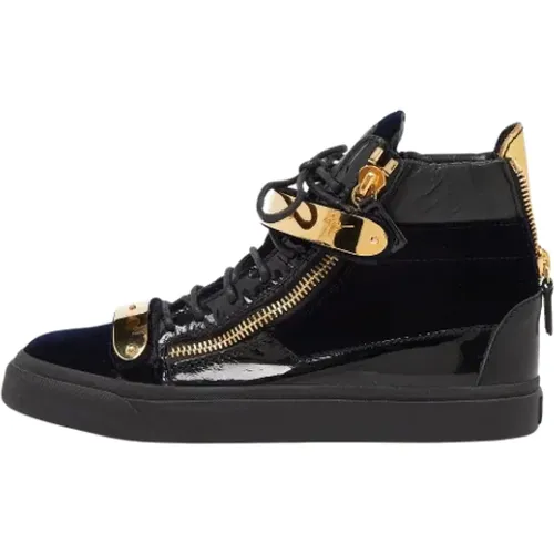 Pre-owned Leather sneakers , male, Sizes: 5 1/2 UK - Giuseppe Zanotti Pre-owned - Modalova