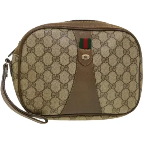 Pre-owned Canvas clutches , female, Sizes: ONE SIZE - Gucci Vintage - Modalova