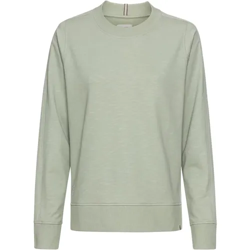 Baumwoll-Sweatshirt mit Rundhalsausschnitt - camel active - Modalova