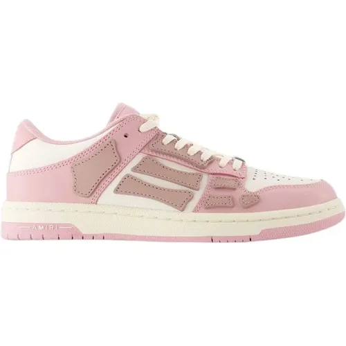 Rosa Leder Low Top Sneakers Amiri - Amiri - Modalova