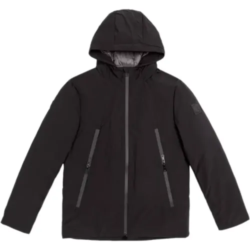 Kapuzen-Technische Jacke Polyester Stoff , Herren, Größe: XL - Gianni Lupo - Modalova