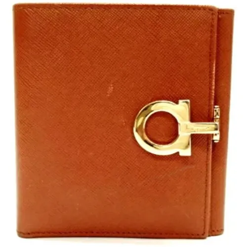 Pre-owned Leather wallets , female, Sizes: ONE SIZE - Salvatore Ferragamo Pre-owned - Modalova