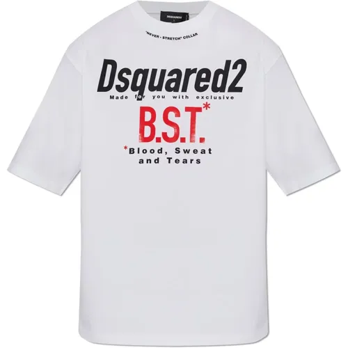 Bedrucktes T-Shirt , Herren, Größe: 2XL - Dsquared2 - Modalova