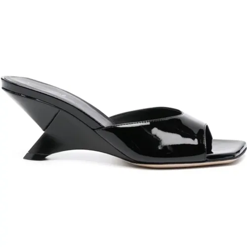 Flat Shoes Heeled Mules Sandalo Piuma , female, Sizes: 6 UK, 3 UK - Vic Matié - Modalova