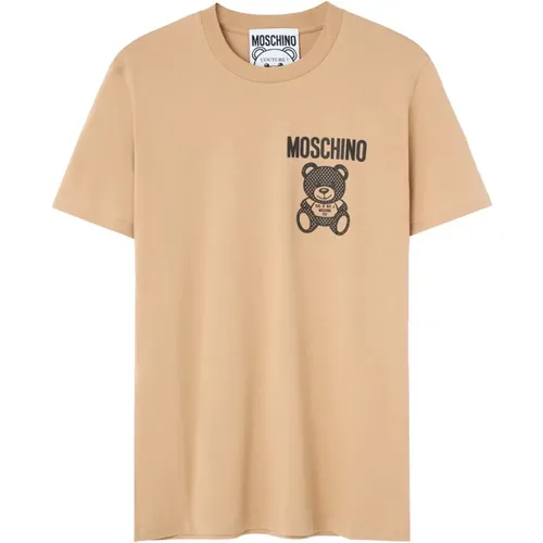 Logo Print Shirt , male, Sizes: L, XL, S, M - Moschino - Modalova