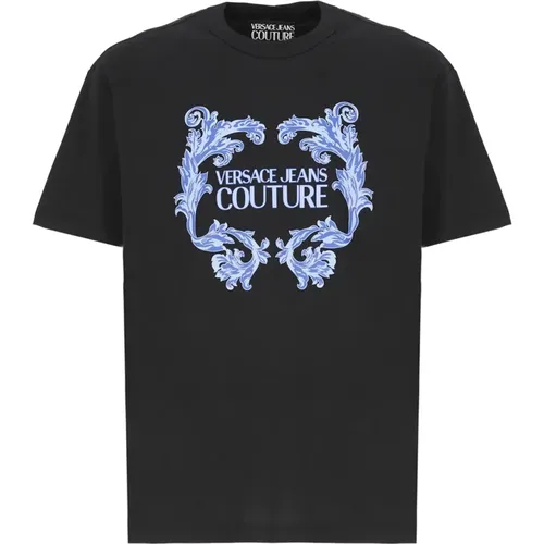 T-Shirts , Herren, Größe: L - Versace Jeans Couture - Modalova