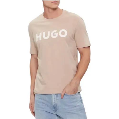 Baumwoll T-Shirt , Herren, Größe: XL - Hugo Boss - Modalova
