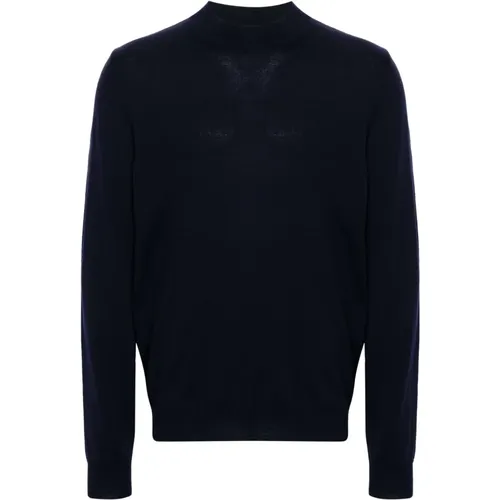 Blauer Merino Turtle Neck Pullover , Herren, Größe: XL - J.LINDEBERG - Modalova