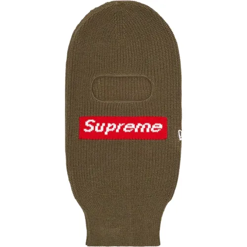 Limited Edition Box Logo Balaclava Olive , unisex, Sizes: ONE SIZE - Supreme - Modalova