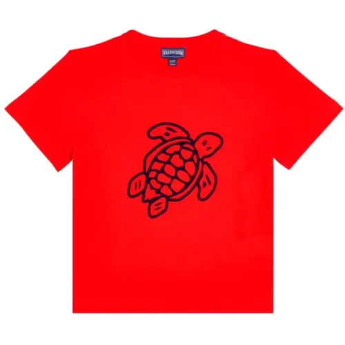 T-Shirt aus Bio-Baumwolle mit aufgestickter Schildkröte für Jungen - Vilebrequin - Modalova