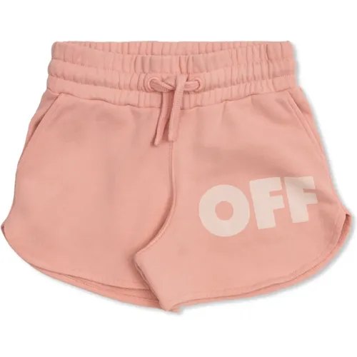 Baumwollshorts mit Logo Off White - Off White - Modalova