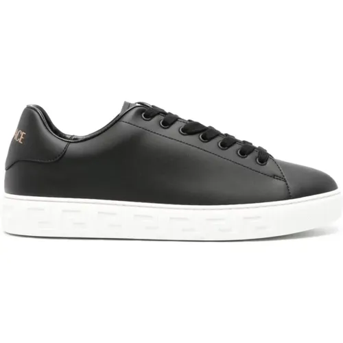 Schwarze Sneaker Schuhe Versace - Versace - Modalova