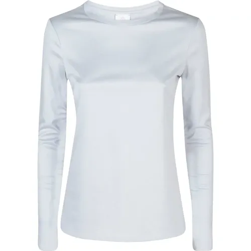 Long Sleeve Tencel Cotton T-Shirt , female, Sizes: XS - Eleventy - Modalova