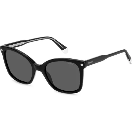 Schwarz/Graue Sonnenbrille PLD 4151/S/X , Damen, Größe: 53 MM - Polaroid - Modalova