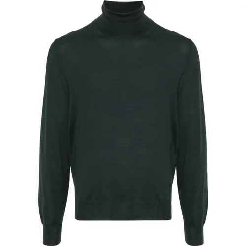 Forest Merino Wool Turtleneck Sweater , male, Sizes: 2XL, XL, L, M, S - Canali - Modalova