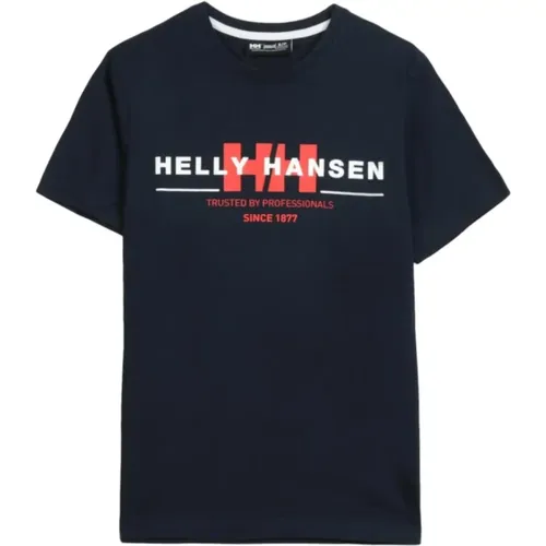 Grafisches Baumwoll-T-Shirt für den täglichen Gebrauch , Herren, Größe: S - Helly Hansen - Modalova