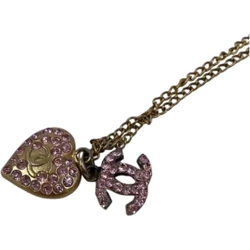 Gull Metal CC Necklace , unisex, Sizes: ONE SIZE - Chanel Vintage - Modalova