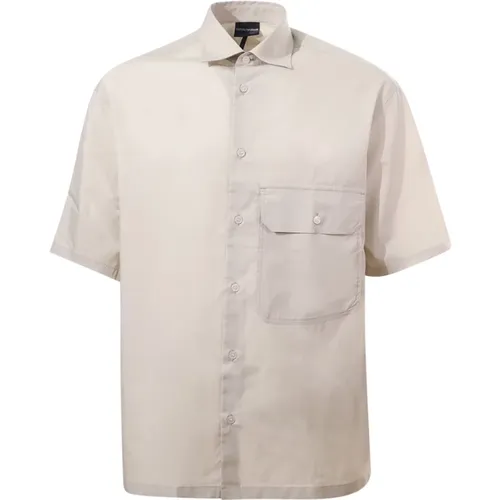 Shirts Light Grey , male, Sizes: S - Emporio Armani - Modalova