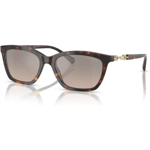 Silver Mirror Sunglasses , female, Sizes: 54 MM - Emporio Armani - Modalova