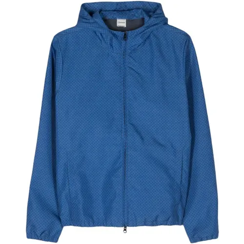 N02 Blu/Bluette Leichte Faltbare Jacke , Herren, Größe: 3XL - Drumohr - Modalova