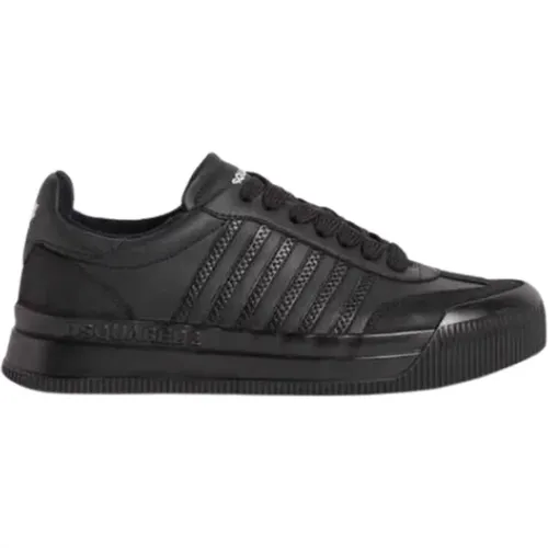 Monochrome Striped Athletic Sneakers , male, Sizes: 6 UK, 5 UK, 8 UK, 10 UK, 11 UK - Dsquared2 - Modalova