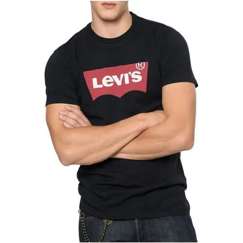 Levi's , Iconic Cotton T-Shirt - , Straight Fit, Short Sleeves , male, Sizes: S, M, 2XS, XS - Levis - Modalova