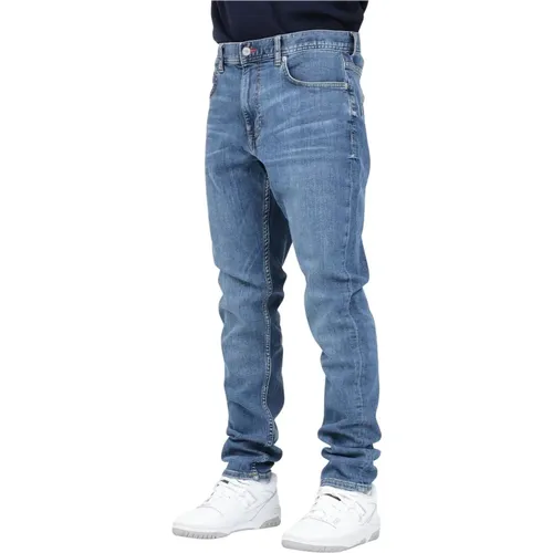 Slim Fit Denim Jeans , Herren, Größe: W40 - Tommy Hilfiger - Modalova