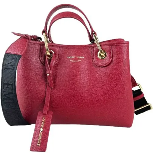 Burgunder Synthetische Damen Shopper - Giorgio Armani - Modalova