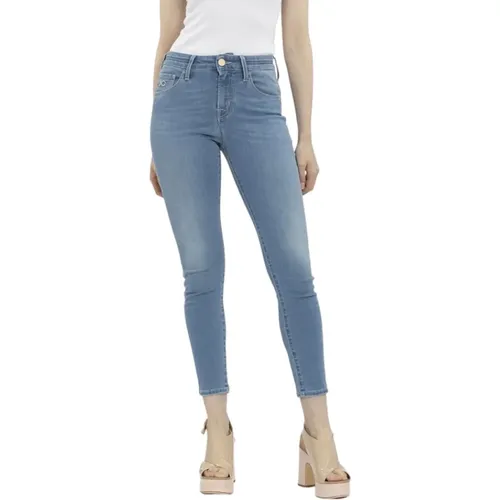 White Stitched Skinny Jeans , female, Sizes: W26 - Jacob Cohën - Modalova