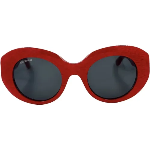 Rote Mutige Sonnenbrille , Damen, Größe: ONE Size - Balenciaga - Modalova