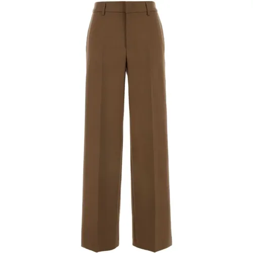 Stretch Wool Palazzo Pant , Damen, Größe: M - PT Torino - Modalova