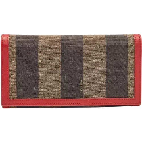 Pre-owned Canvas wallets , female, Sizes: ONE SIZE - Fendi Vintage - Modalova