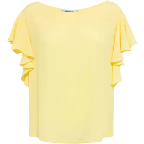 Gelbe Pullover für Frauen , Damen, Größe: XS - Blugirl - Modalova