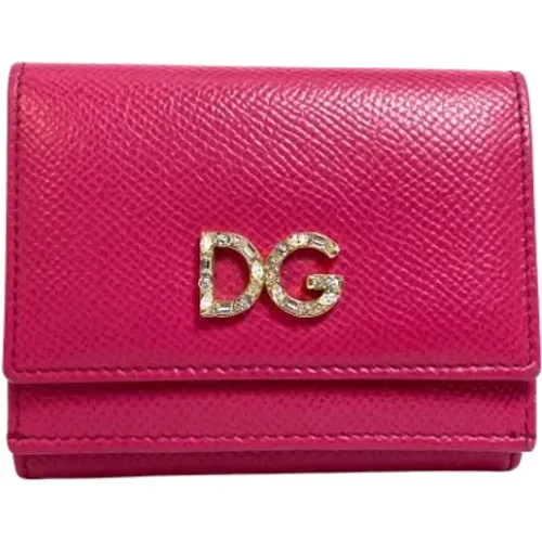 Pre-owned Leather wallets , female, Sizes: ONE SIZE - Dolce & Gabbana Pre-owned - Modalova