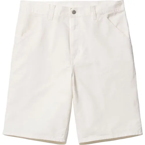 Weiße Single Knee Shorts , Herren, Größe: W34 - Carhartt WIP - Modalova