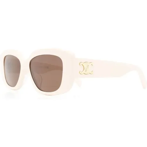 Rosa Sonnenbrille für den täglichen Gebrauch , Damen, Größe: 55 MM - Celine - Modalova