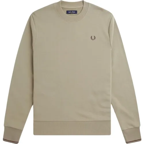 Logo Crewneck Sweatshirt in , male, Sizes: L, M, 2XL, XL, S - Fred Perry - Modalova