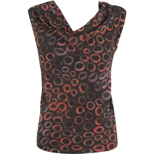 Circe Asymmetric Silk Top , female, Sizes: XL, M, 2XL - Cortana - Modalova