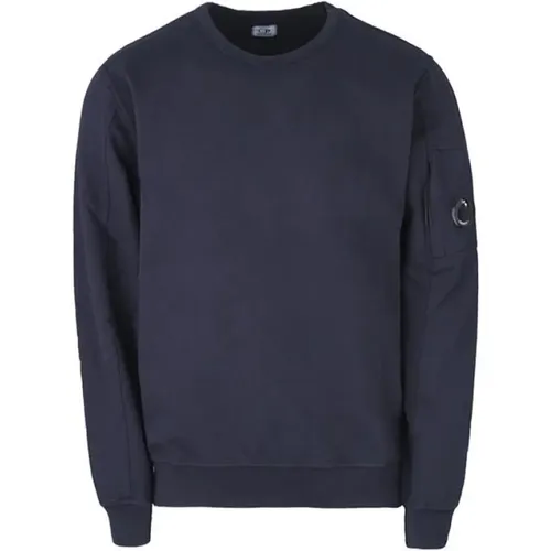 Leichter Fleece Rundhals-Sweatshirt Stil Cmss043A , Herren, Größe: L - C.P. Company - Modalova