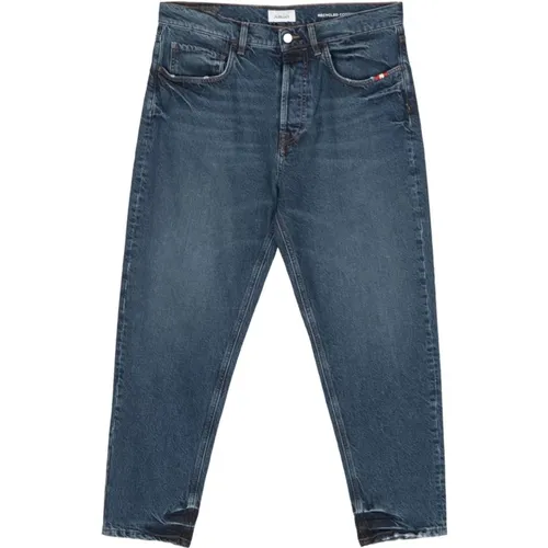 Blaue Denim-Jeans , Herren, Größe: W30 - Amish - Modalova