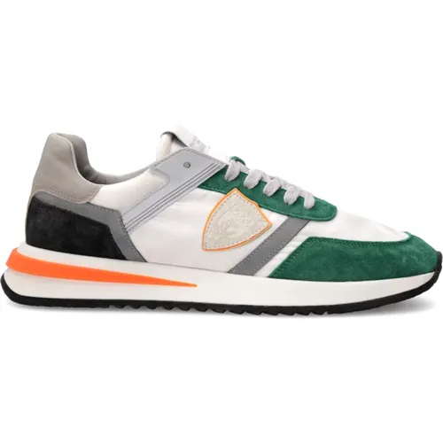 Sneakers Tropez 2.1 Running Men, Weiß Grau Orange , Herren, Größe: 39 EU - Philippe Model - Modalova