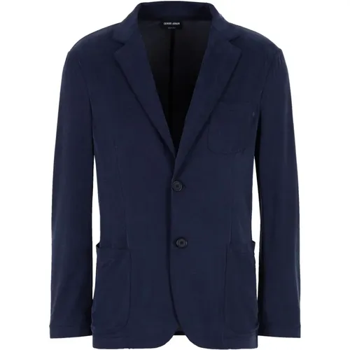 Elegant Blazer , male, Sizes: XL, L, 2XL, 3XL - Giorgio Armani - Modalova