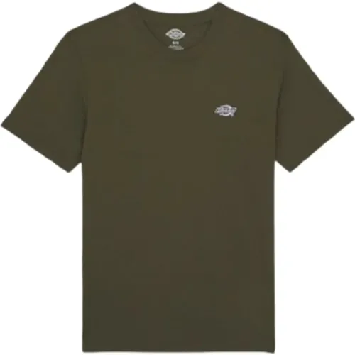 Summerdale T-Shirt Kurzarm (Military Grün) , Herren, Größe: L - Dickies - Modalova