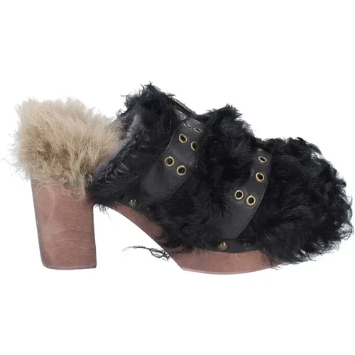 Fur Sandals for Women , female, Sizes: 7 UK, 3 UK, 6 UK, 5 UK - Mou - Modalova