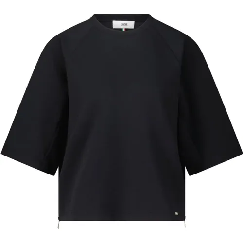 Casual Shirt mit Reißverschlüssen , Damen, Größe: M - CINQUE - Modalova