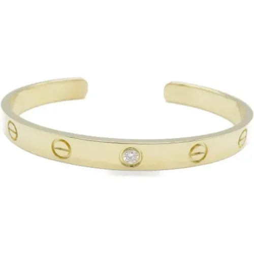 Pre-owned Gold bracelets , female, Sizes: ONE SIZE - Cartier Vintage - Modalova