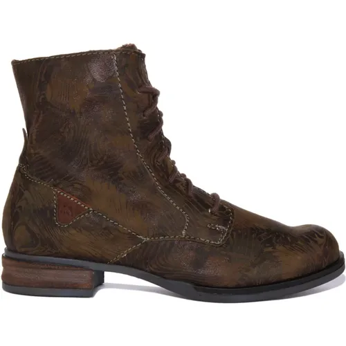 Multi-Coloured Leather Boots with Plush Lining , female, Sizes: 5 UK, 4 UK, 6 UK, 7 UK, 8 UK - Josef Seibel - Modalova