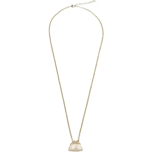 Golden Bag Charm Necklace , female, Sizes: ONE SIZE - Max Mara Weekend - Modalova