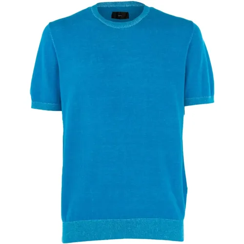 Baumwoll Herren Pullover Blau Outlet - Liu Jo - Modalova